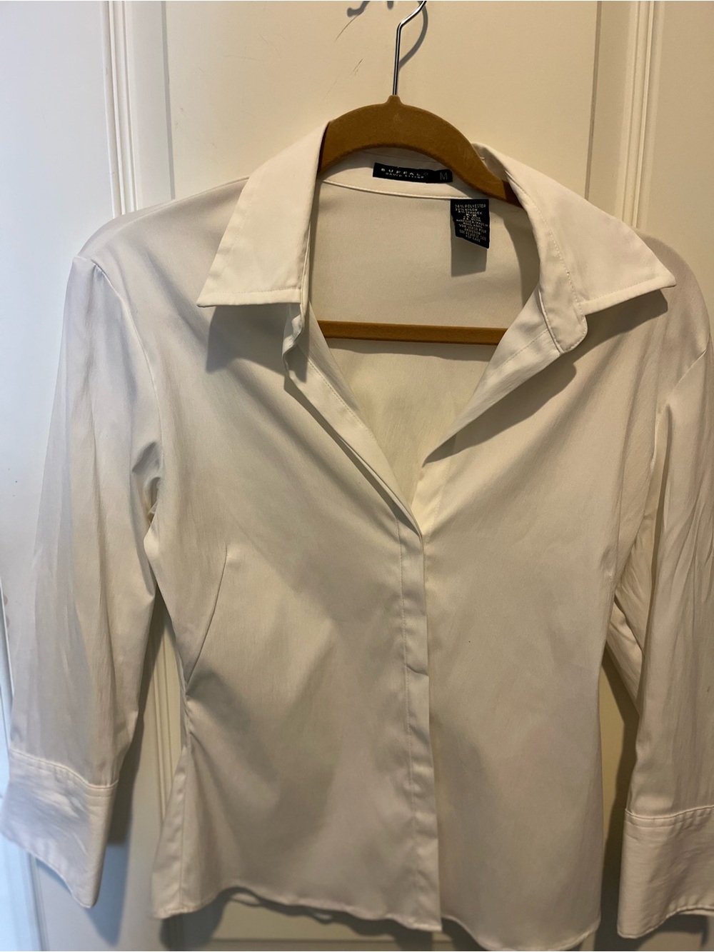 Buffalo David Bitton White Women's Dress Shirt